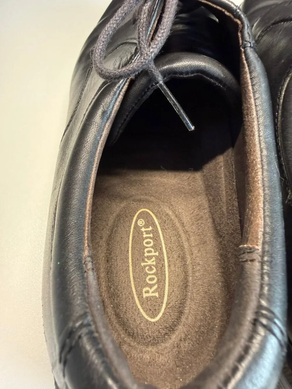 Rockport Mens Black Leather Oxford Dress Shoes Size 9M